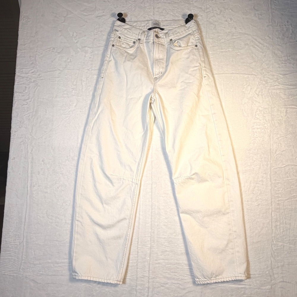 Citizens of Humanity Miro Barrel Jeans White High Rise Size 27